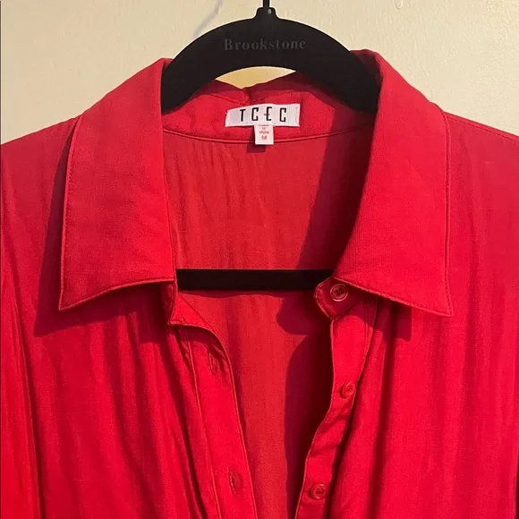 TCEC Red Long Sleeve Women's Dress - Picture 4 of 5